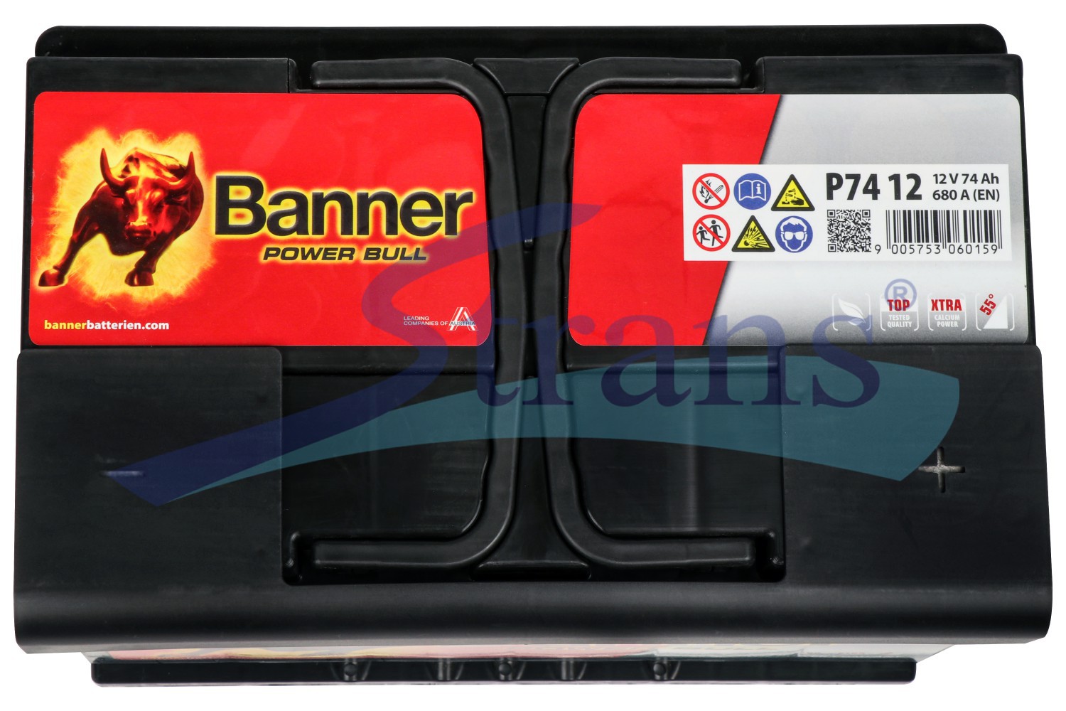 Акумулятор Banner 12V 74Ah 680A R+ En Power Bull 278*175*190Mm